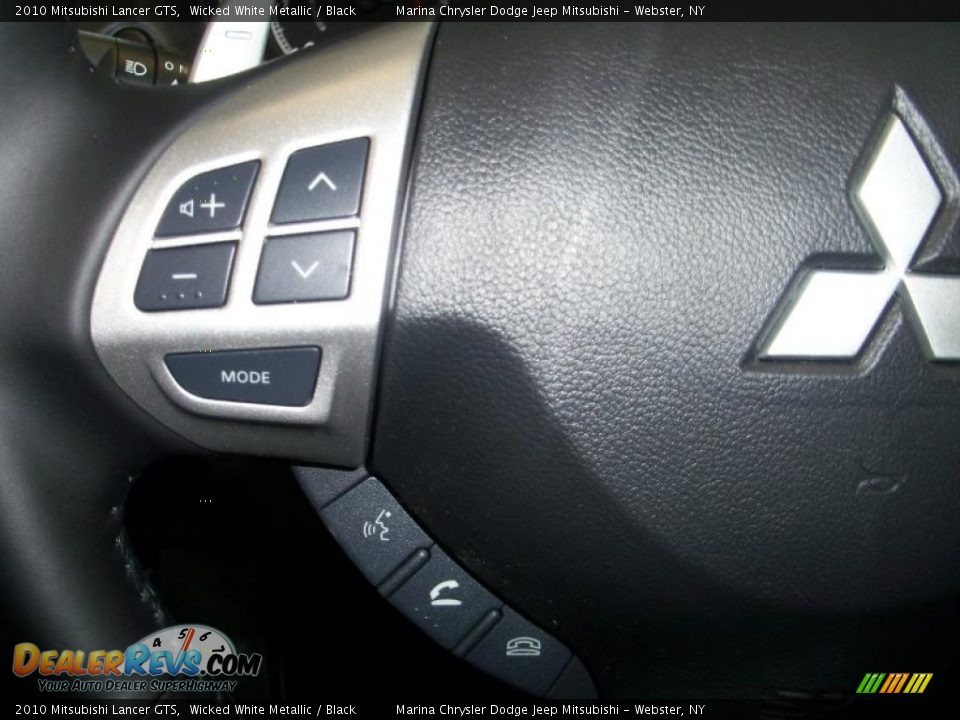 2010 Mitsubishi Lancer GTS Wicked White Metallic / Black Photo #5