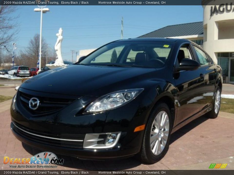 2009 Mazda MAZDA6 i Grand Touring Ebony Black / Black Photo #1