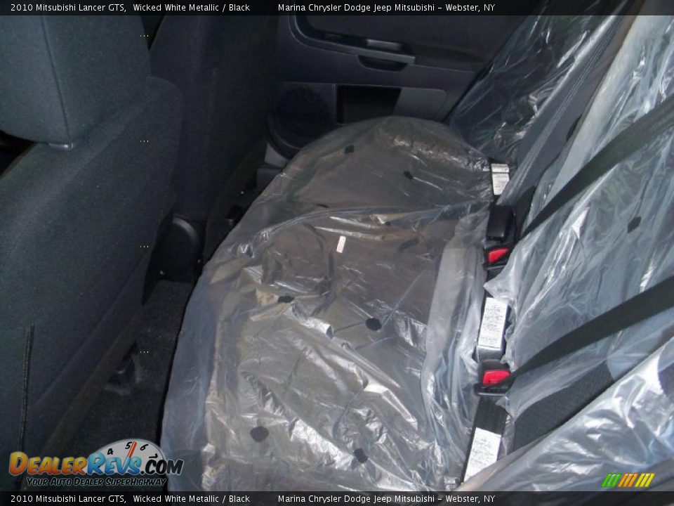 2010 Mitsubishi Lancer GTS Wicked White Metallic / Black Photo #15
