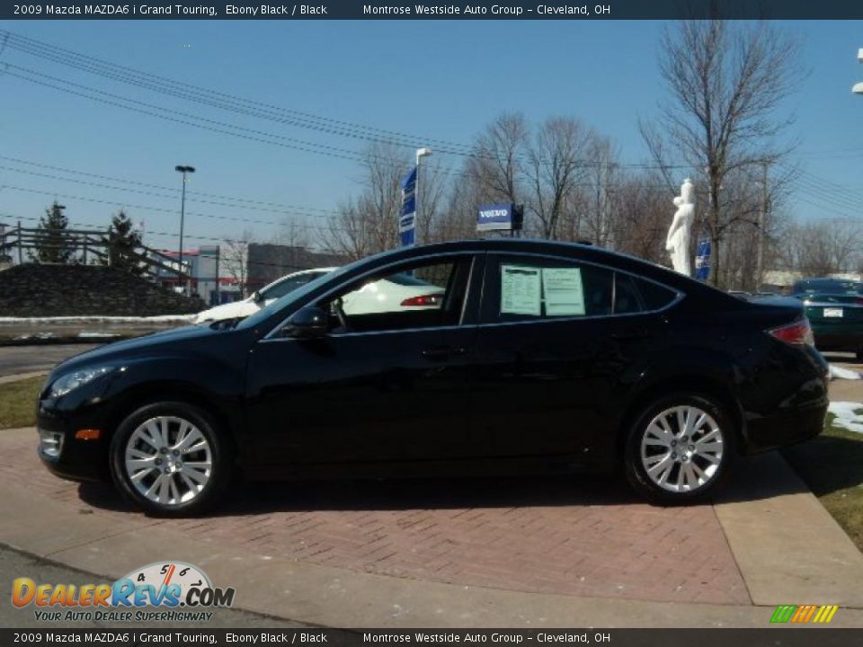 2009 Mazda MAZDA6 i Grand Touring Ebony Black / Black Photo #2