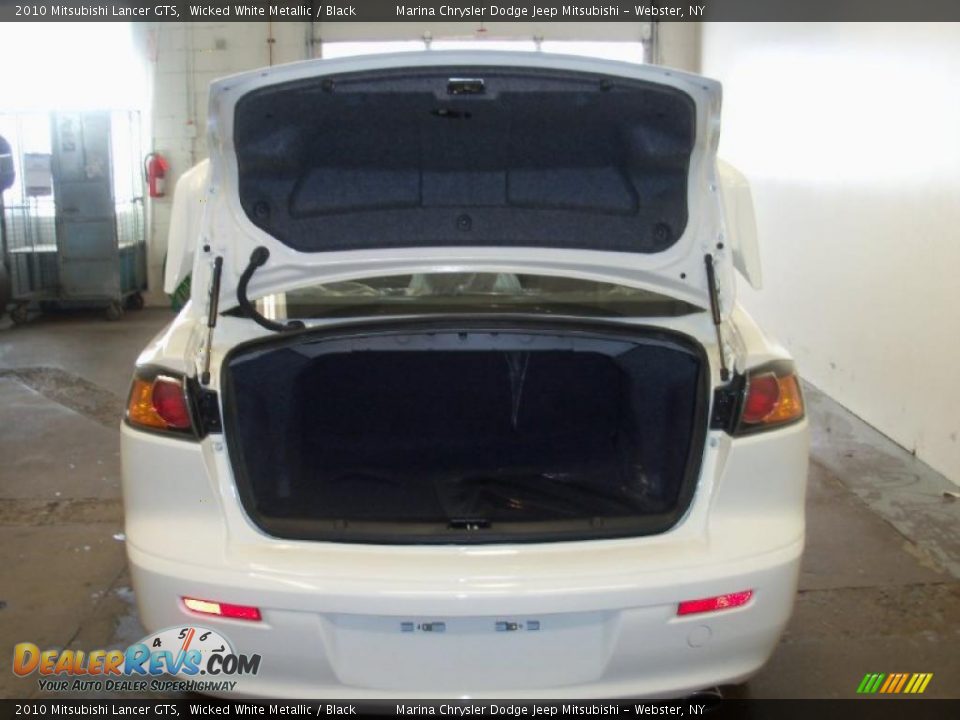 2010 Mitsubishi Lancer GTS Wicked White Metallic / Black Photo #16