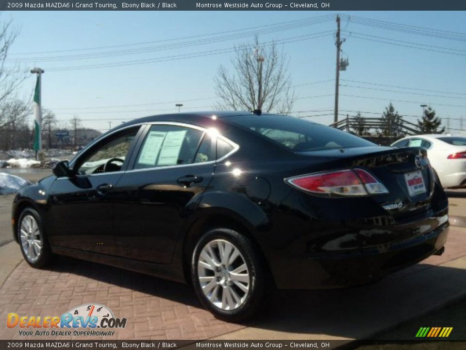 2009 Mazda MAZDA6 i Grand Touring Ebony Black / Black Photo #3