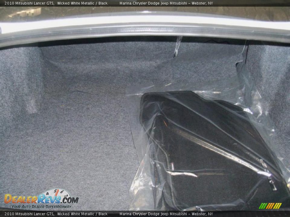2010 Mitsubishi Lancer GTS Wicked White Metallic / Black Photo #17