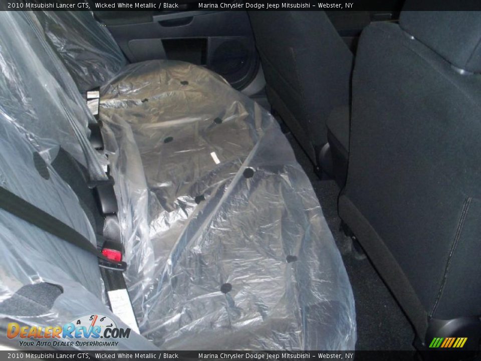 2010 Mitsubishi Lancer GTS Wicked White Metallic / Black Photo #19