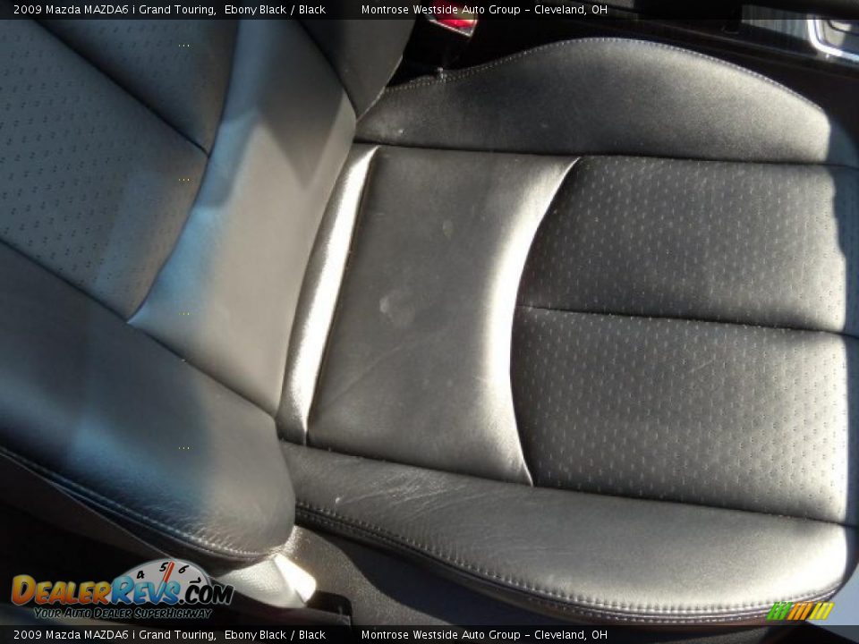 2009 Mazda MAZDA6 i Grand Touring Ebony Black / Black Photo #13