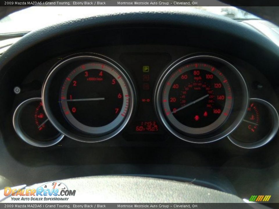 2009 Mazda MAZDA6 i Grand Touring Ebony Black / Black Photo #20