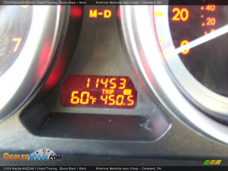 2009 Mazda MAZDA6 i Grand Touring Ebony Black / Black Photo #21