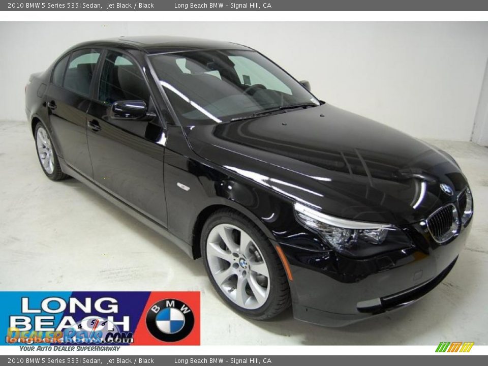 2010 BMW 5 Series 535i Sedan Jet Black / Black Photo #1
