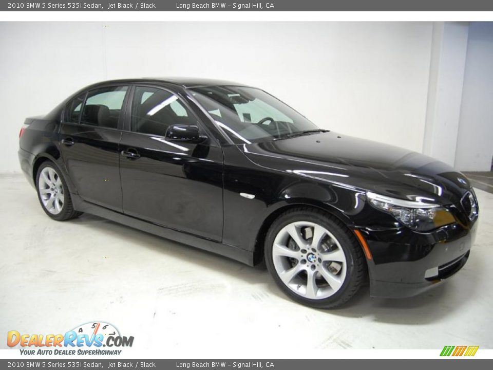 2010 BMW 5 Series 535i Sedan Jet Black / Black Photo #2