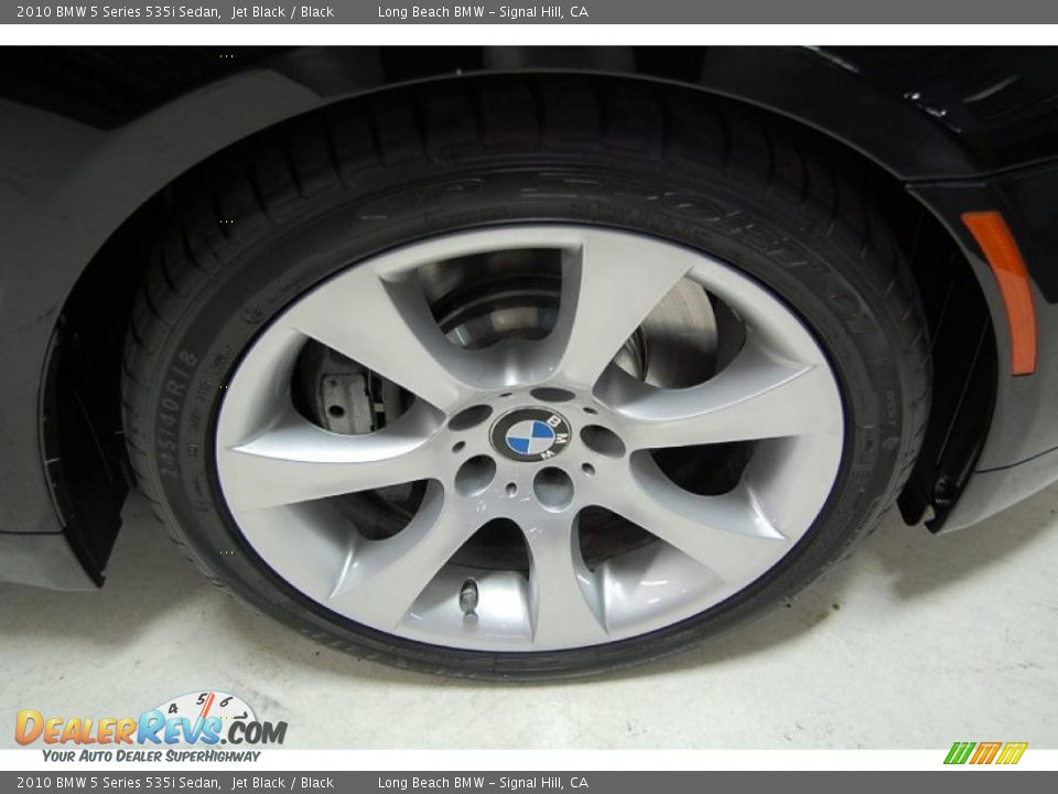 2010 BMW 5 Series 535i Sedan Jet Black / Black Photo #3
