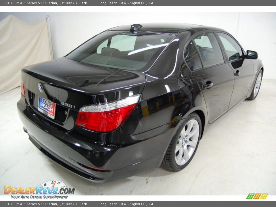 2010 BMW 5 Series 535i Sedan Jet Black / Black Photo #6