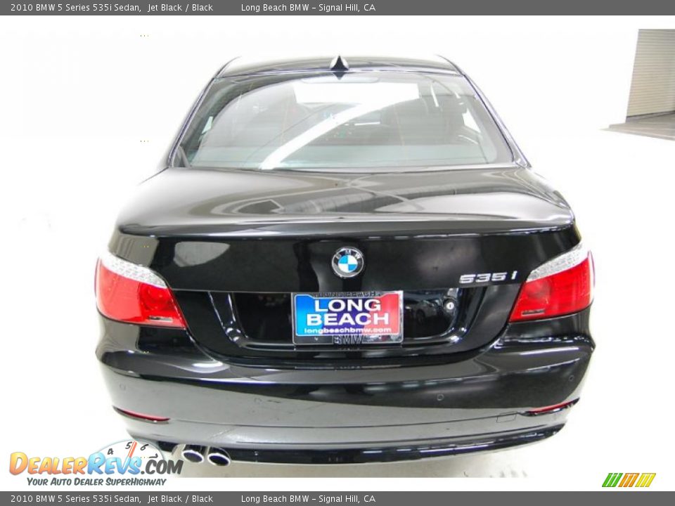 2010 BMW 5 Series 535i Sedan Jet Black / Black Photo #7