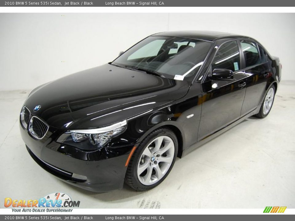 2010 BMW 5 Series 535i Sedan Jet Black / Black Photo #10