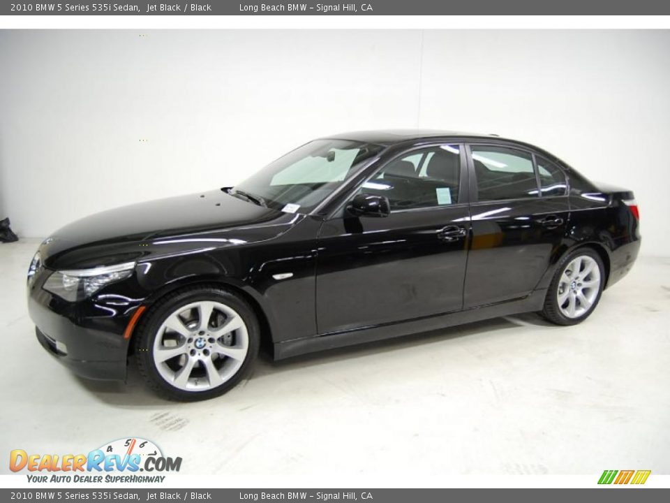 2010 BMW 5 Series 535i Sedan Jet Black / Black Photo #11