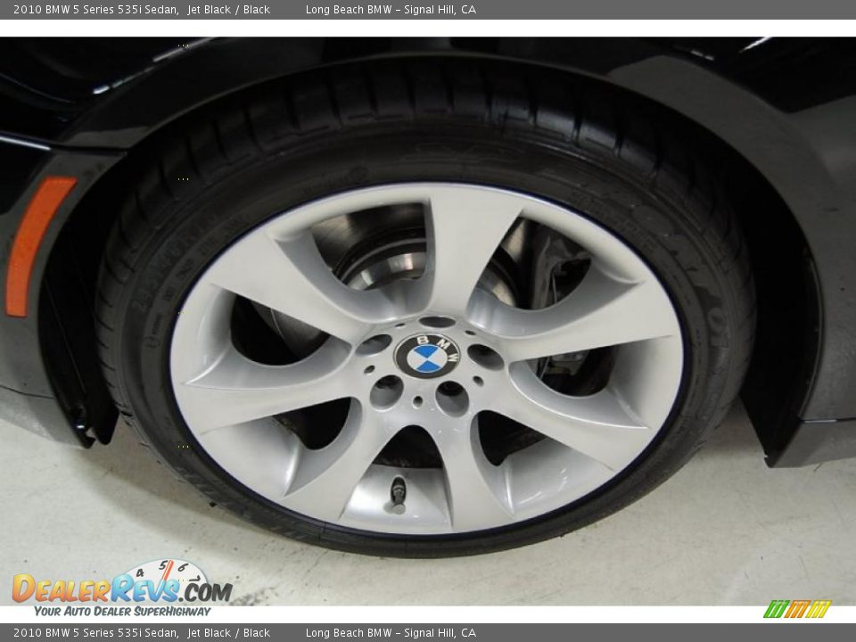 2010 BMW 5 Series 535i Sedan Jet Black / Black Photo #12
