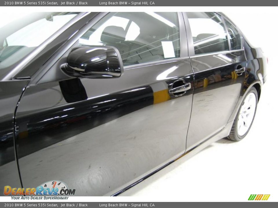 2010 BMW 5 Series 535i Sedan Jet Black / Black Photo #13