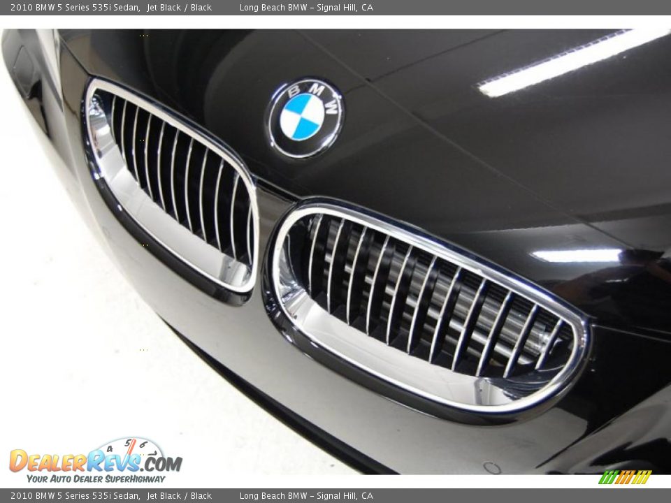 2010 BMW 5 Series 535i Sedan Jet Black / Black Photo #14