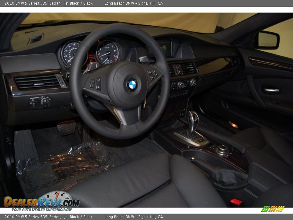 2010 BMW 5 Series 535i Sedan Jet Black / Black Photo #18