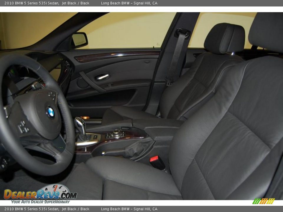 2010 BMW 5 Series 535i Sedan Jet Black / Black Photo #19