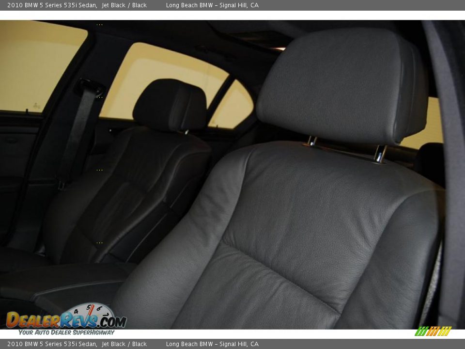 2010 BMW 5 Series 535i Sedan Jet Black / Black Photo #20