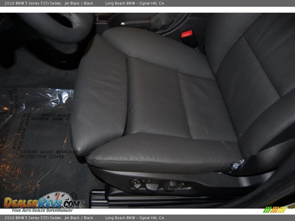 2010 BMW 5 Series 535i Sedan Jet Black / Black Photo #21