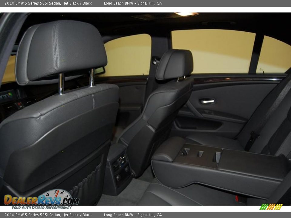 2010 BMW 5 Series 535i Sedan Jet Black / Black Photo #24