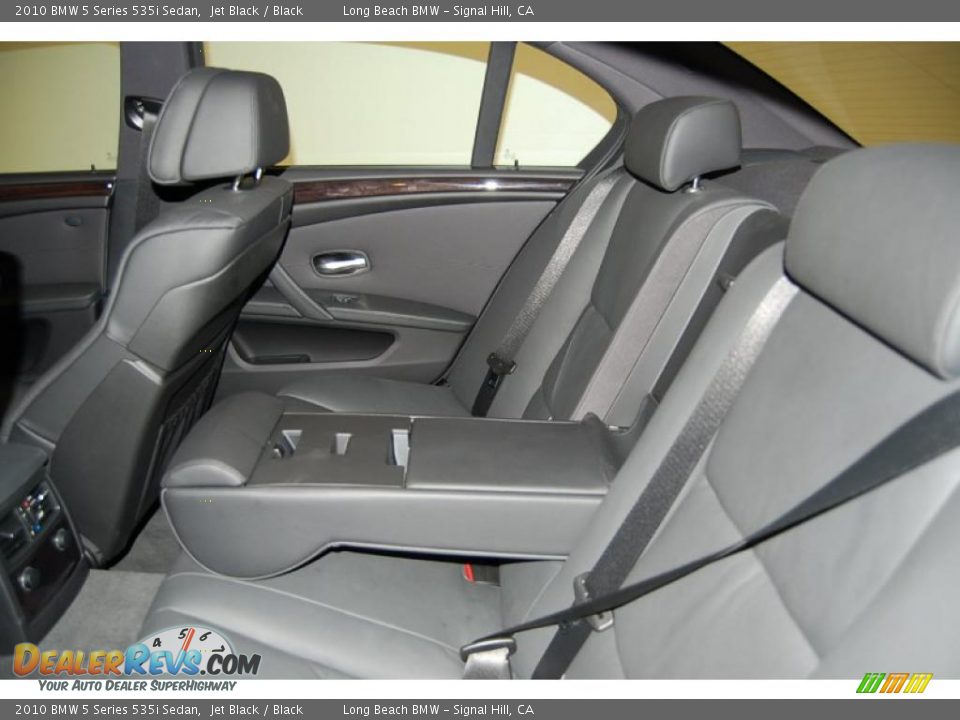 2010 BMW 5 Series 535i Sedan Jet Black / Black Photo #25