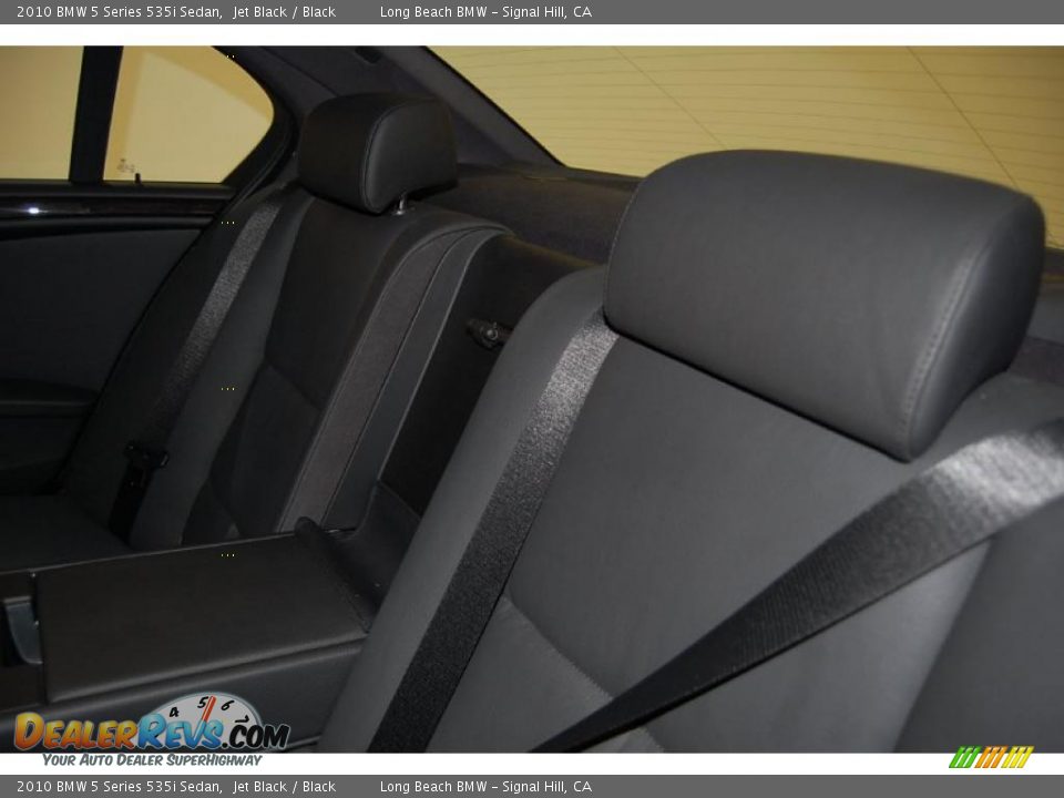 2010 BMW 5 Series 535i Sedan Jet Black / Black Photo #26
