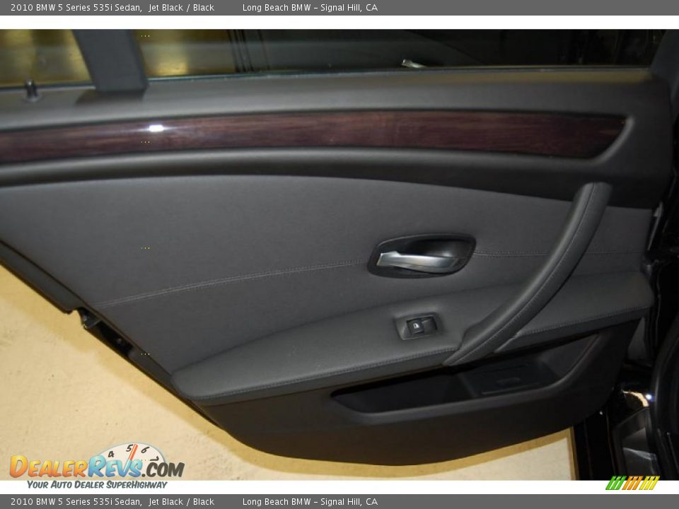 2010 BMW 5 Series 535i Sedan Jet Black / Black Photo #28