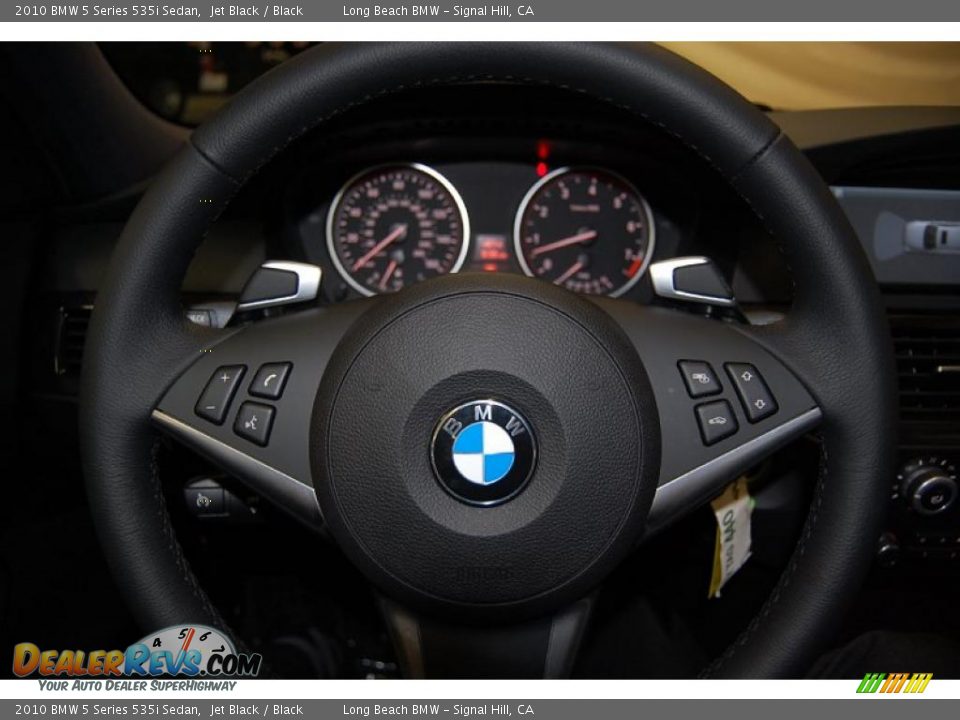 2010 BMW 5 Series 535i Sedan Jet Black / Black Photo #32