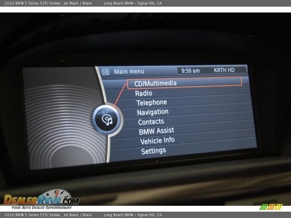2010 BMW 5 Series 535i Sedan Jet Black / Black Photo #33