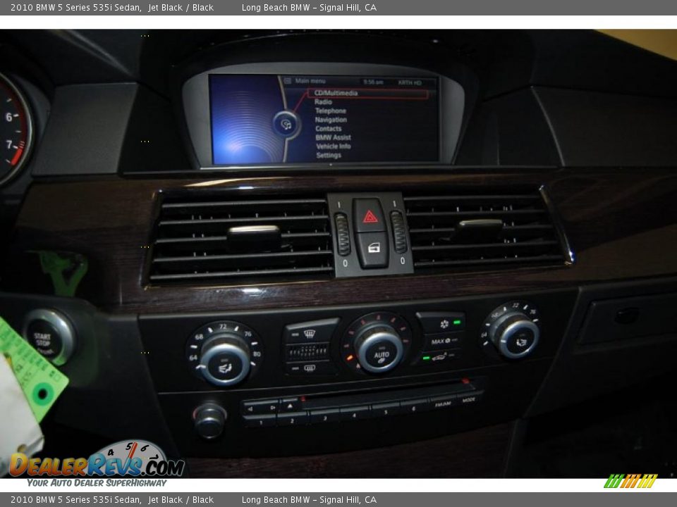 2010 BMW 5 Series 535i Sedan Jet Black / Black Photo #34