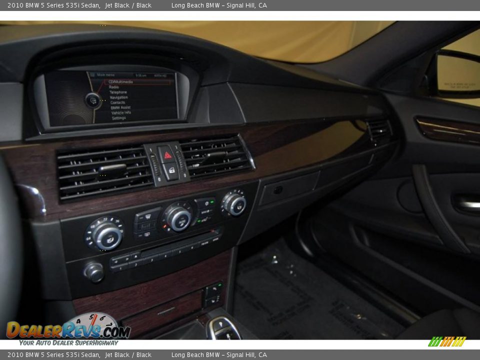 2010 BMW 5 Series 535i Sedan Jet Black / Black Photo #36