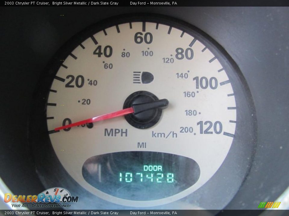 2003 Chrysler PT Cruiser Bright Silver Metallic / Dark Slate Gray Photo #15