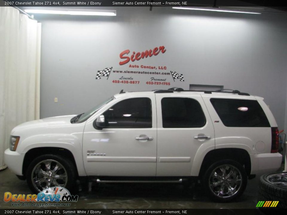 2007 Chevrolet Tahoe Z71 4x4 Summit White / Ebony Photo #1