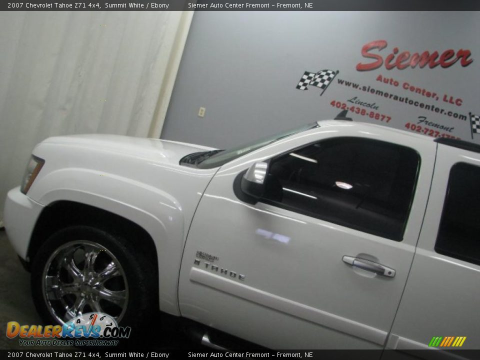 2007 Chevrolet Tahoe Z71 4x4 Summit White / Ebony Photo #3