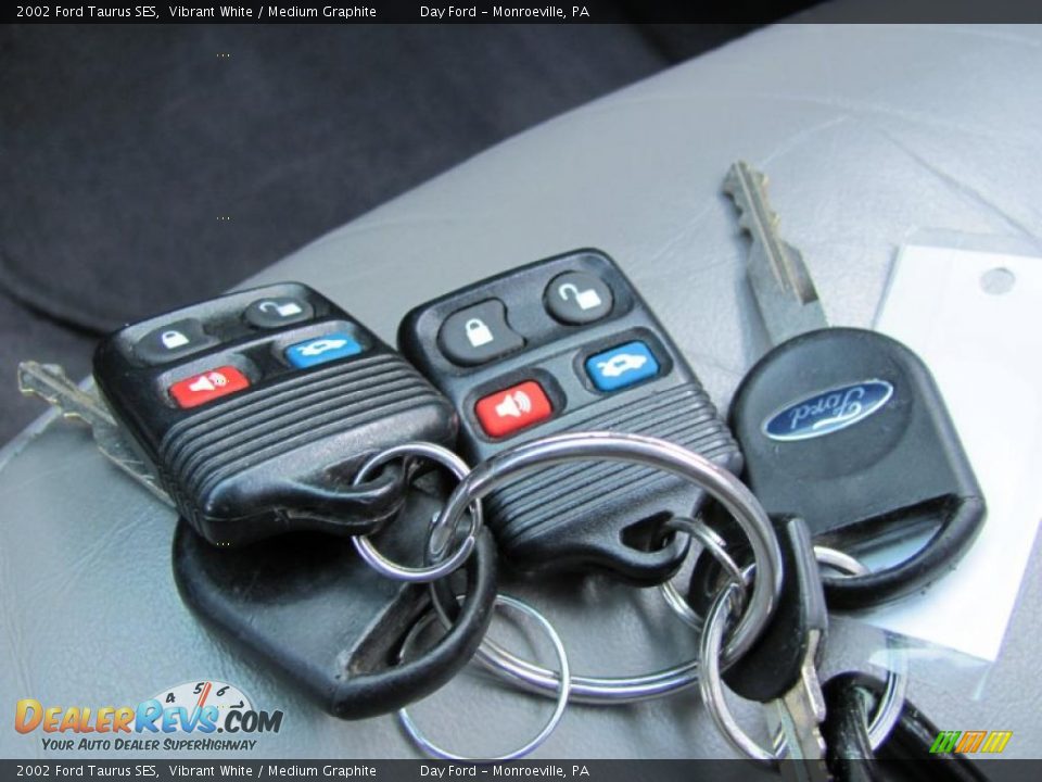 2002 Ford Taurus SES Vibrant White / Medium Graphite Photo #13