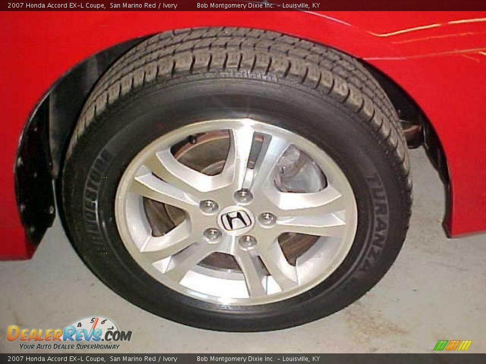 2007 Honda Accord EX-L Coupe San Marino Red / Ivory Photo #5
