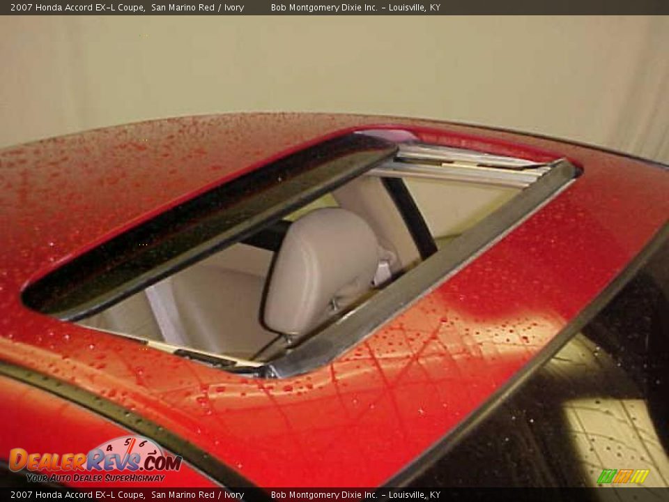 2007 Honda Accord EX-L Coupe San Marino Red / Ivory Photo #6
