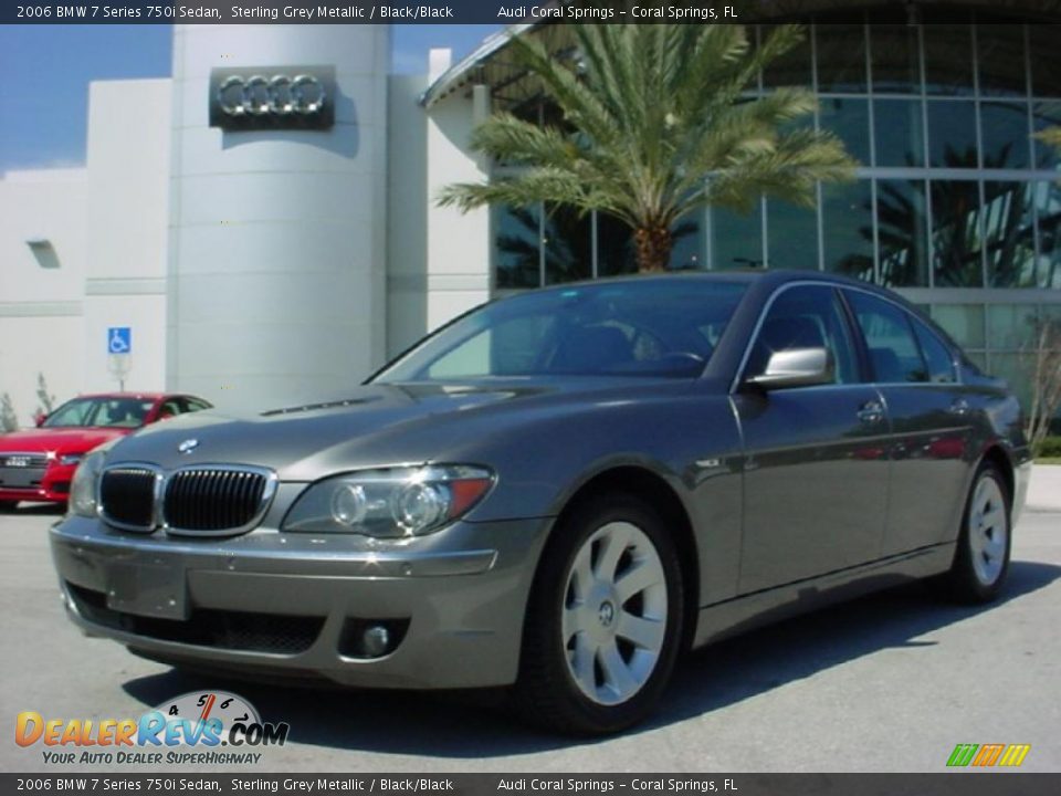 2006 BMW 7 Series 750i Sedan Sterling Grey Metallic / Black/Black Photo #1
