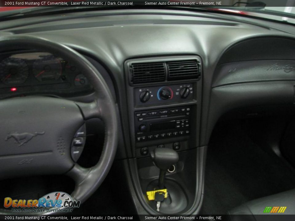 2001 Ford Mustang GT Convertible Laser Red Metallic / Dark Charcoal Photo #8