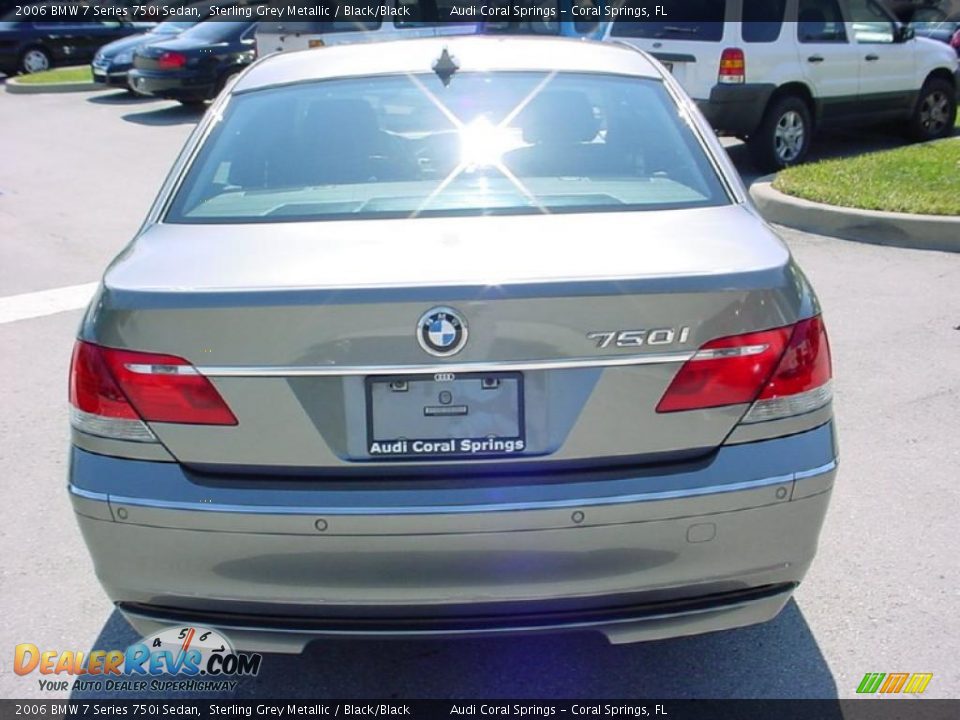 2006 BMW 7 Series 750i Sedan Sterling Grey Metallic / Black/Black Photo #4