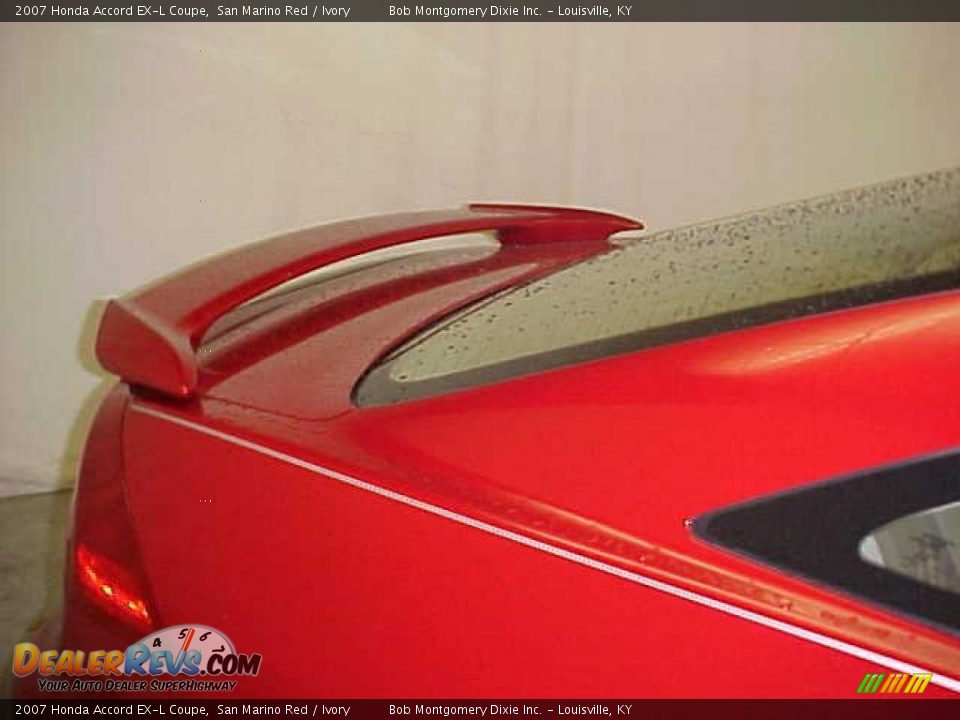 2007 Honda Accord EX-L Coupe San Marino Red / Ivory Photo #10