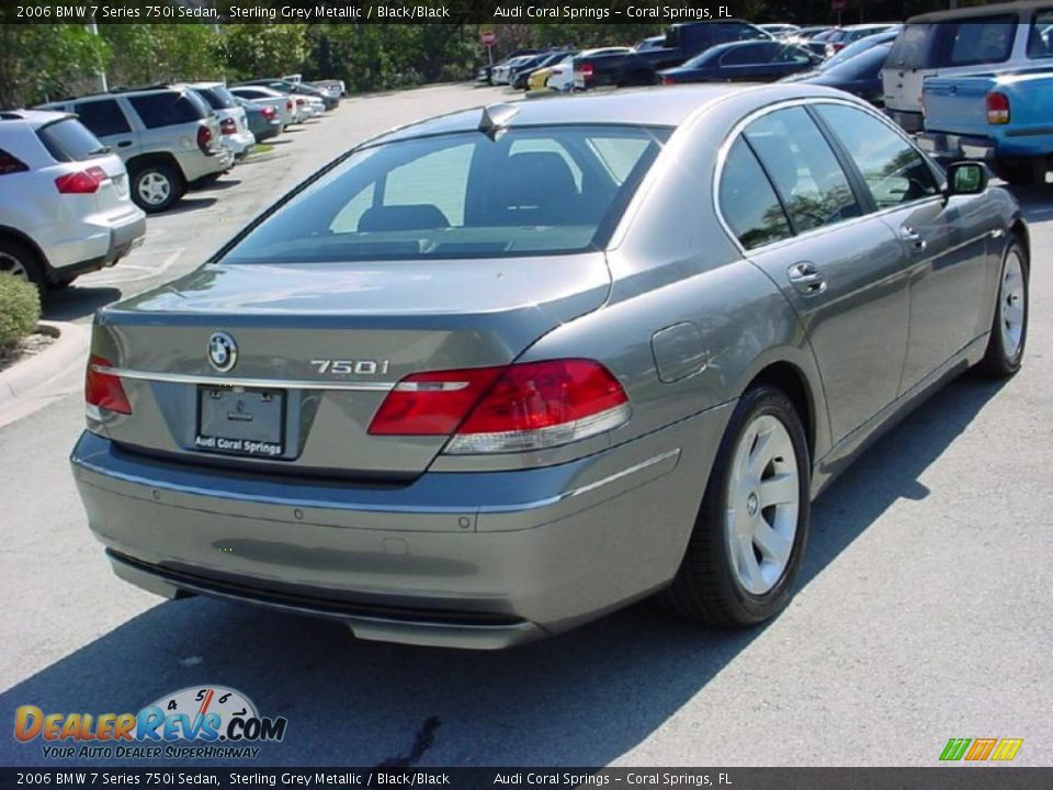 2006 BMW 7 Series 750i Sedan Sterling Grey Metallic / Black/Black Photo #5