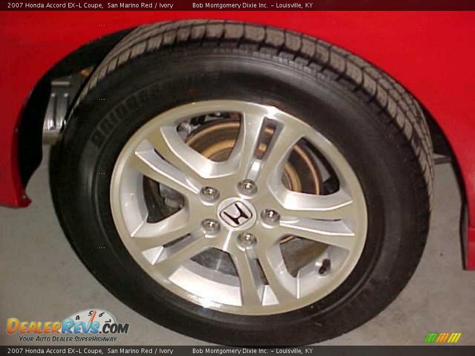 2007 Honda Accord EX-L Coupe San Marino Red / Ivory Photo #11