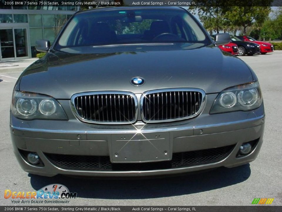 2006 BMW 7 Series 750i Sedan Sterling Grey Metallic / Black/Black Photo #8