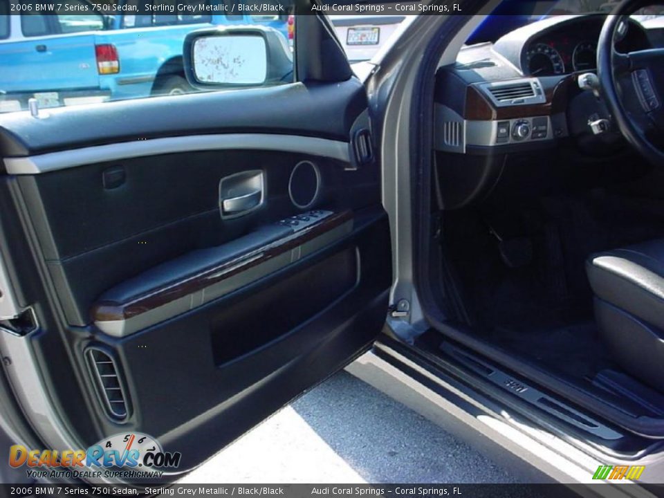 2006 BMW 7 Series 750i Sedan Sterling Grey Metallic / Black/Black Photo #9