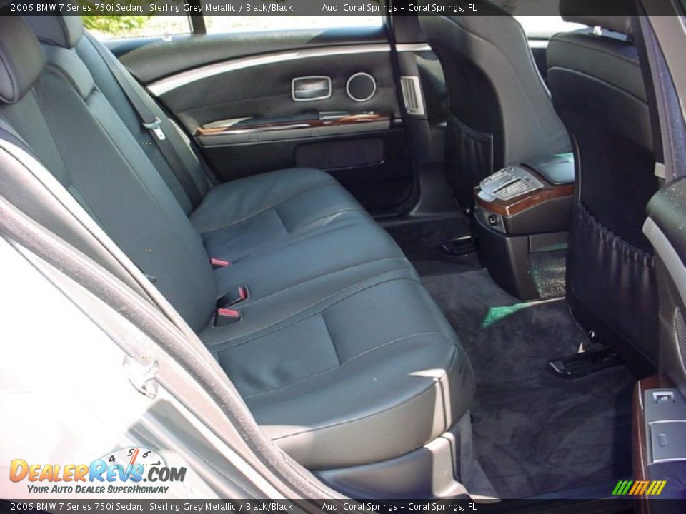 2006 BMW 7 Series 750i Sedan Sterling Grey Metallic / Black/Black Photo #12