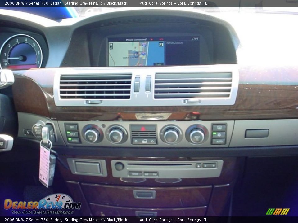 2006 BMW 7 Series 750i Sedan Sterling Grey Metallic / Black/Black Photo #14
