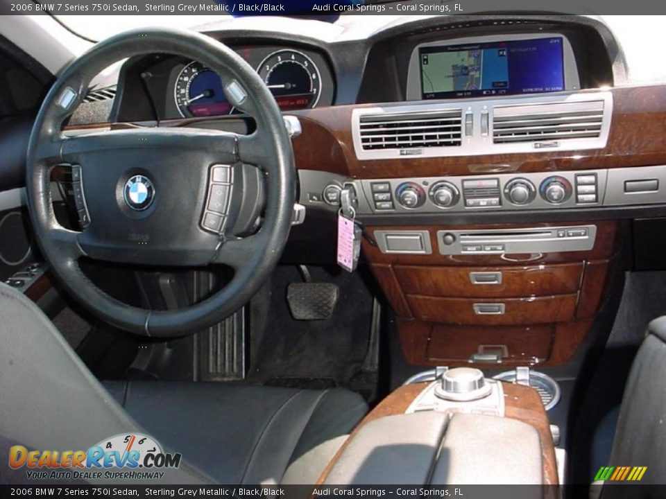 2006 BMW 7 Series 750i Sedan Sterling Grey Metallic / Black/Black Photo #15
